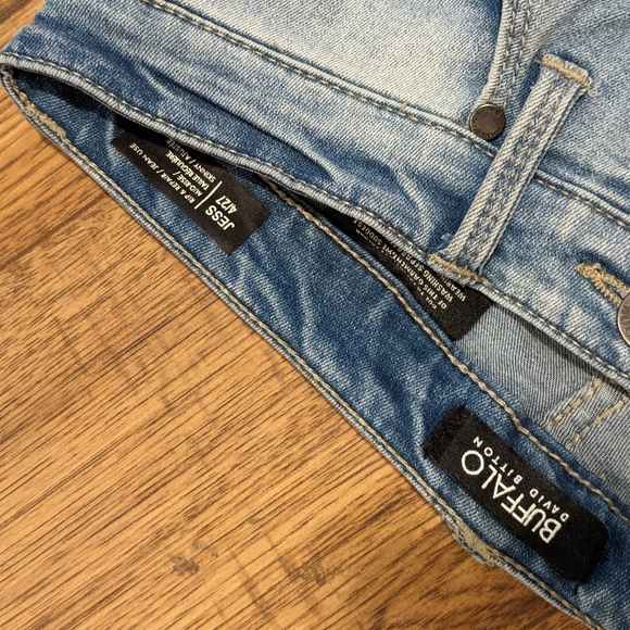 Buffalo Distress Mid-Rise Skinny Jeans - Picture 3 of 4